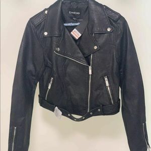 Bebe Modern 1980s Throwback Bomber Jacket